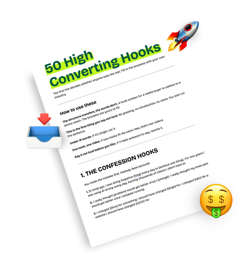 The 50 High Converting Hooks swipe file