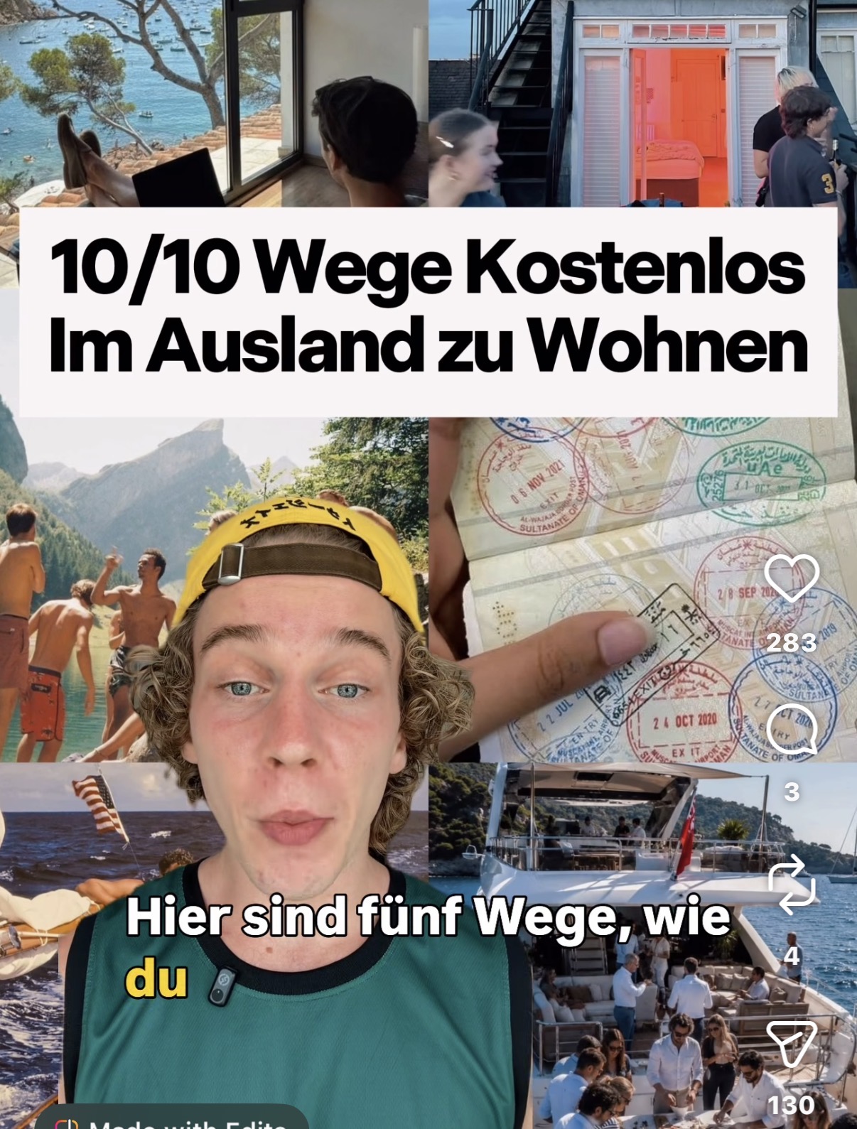 One of his posts reaching the German market